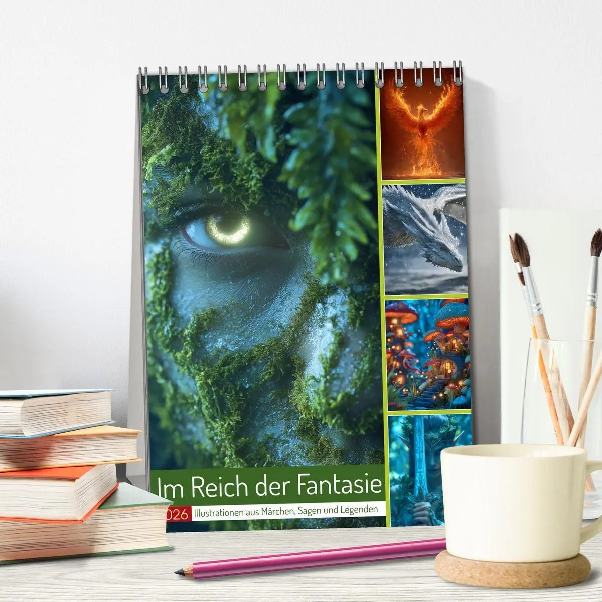 Bild: 9783516709971 | Im Reich der Fantasie (Tischkalender 2026 DIN A5 hoch), CALVENDO...