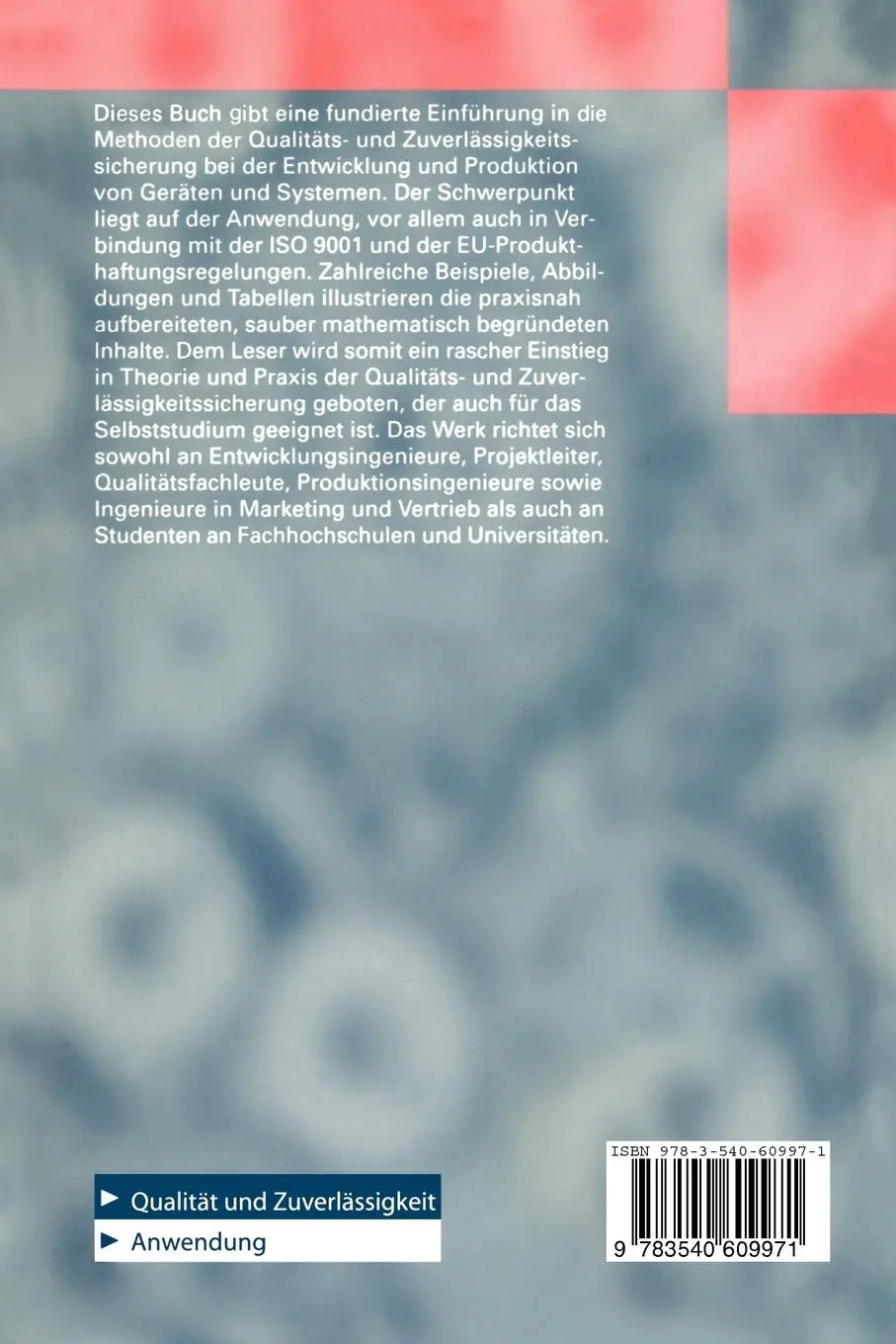 Rückseite: 9783540609971 | Zuverlässigkeit von Geräten und Systemen | Alessandro Birolini | Buch