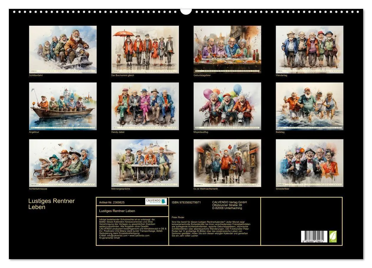Bild: 9783569279971 | Lustiges Rentner Leben (Wandkalender 2027 DIN A2 quer), CALVENDO...