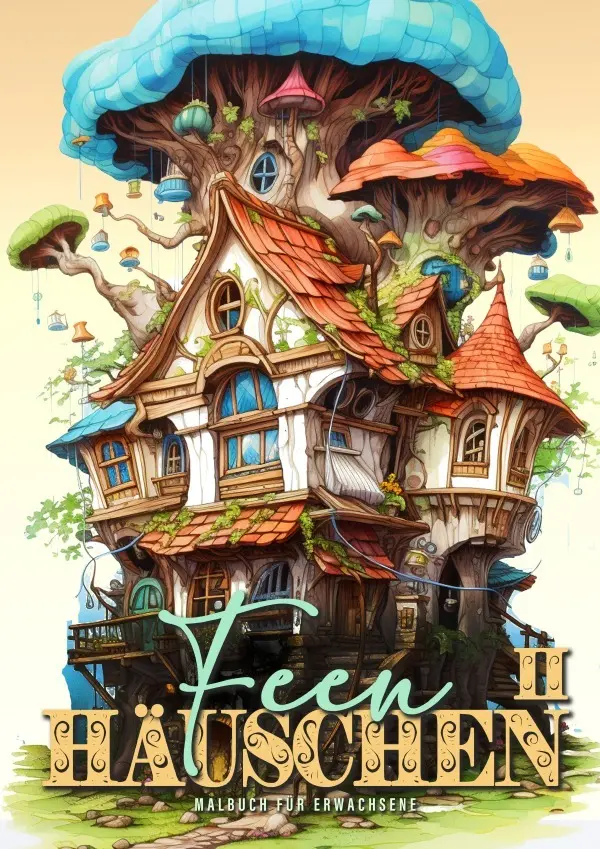 Cover: 9783759809971 | Feen Häuschen Malbuch für Erwachsene 2 | Monsoon Publishing (u. a.)