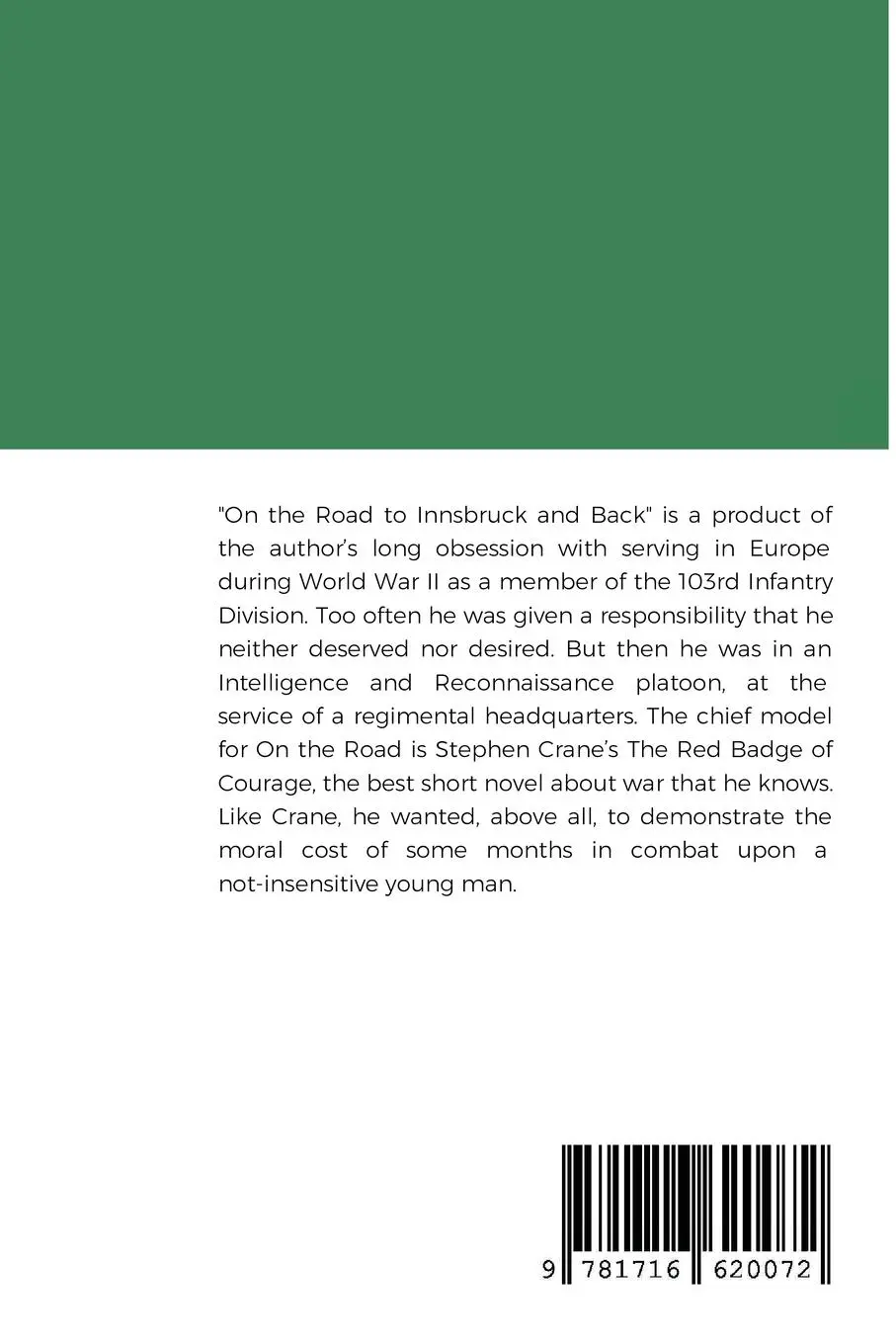Rückseite: 9781716620072 | On the Road to Innsbruck and Back | William B. Bache | Taschenbuch