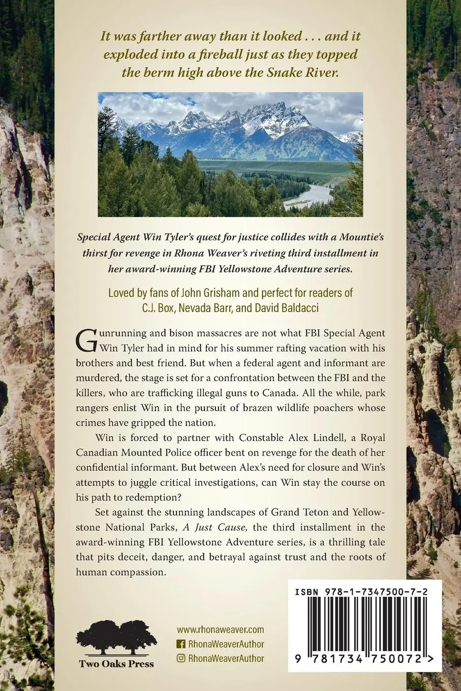Rückseite: 9781734750072 | A Just Cause | Rhona Weaver | Taschenbuch | Englisch | 2024