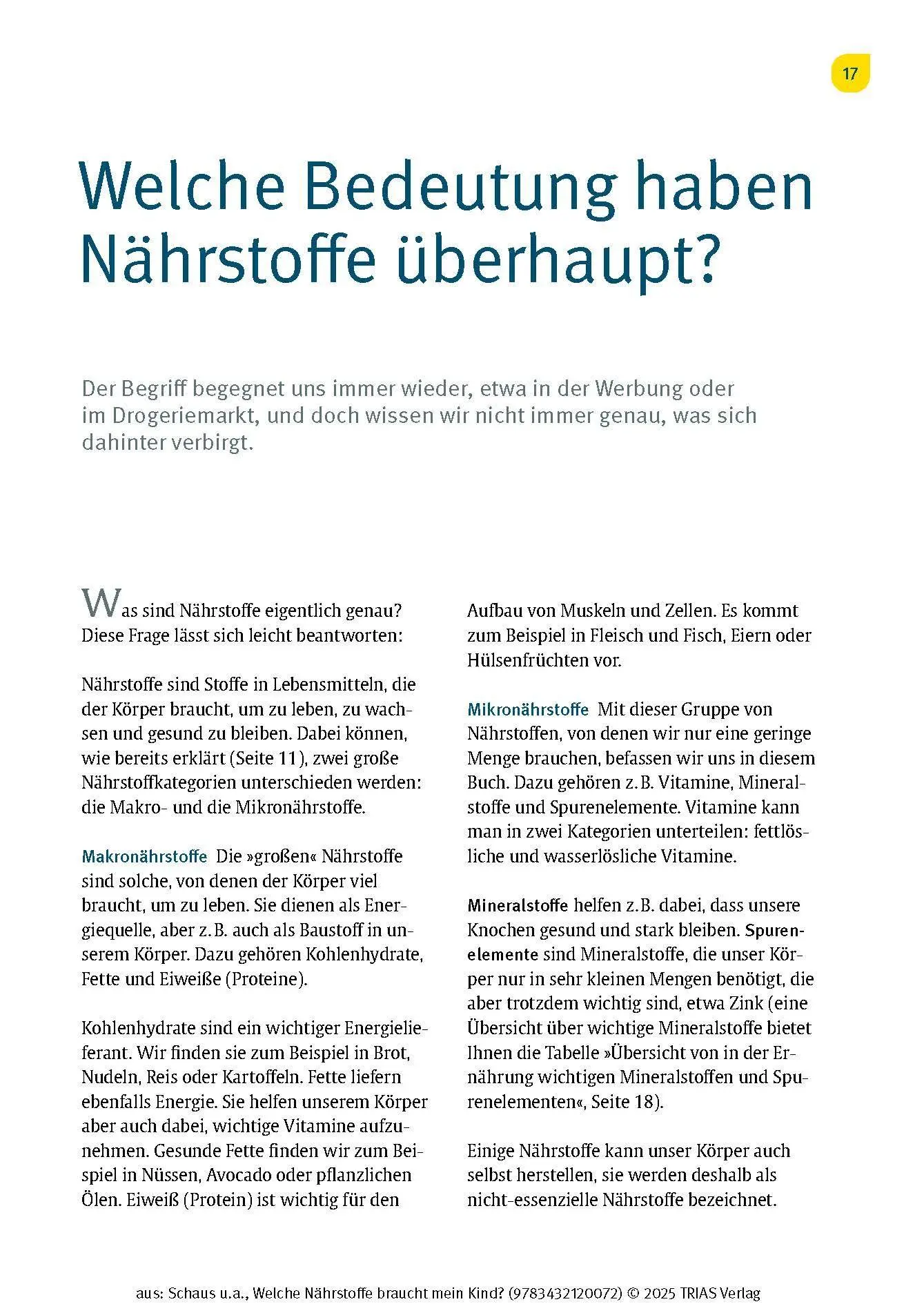 Bild: 9783432120072 | Welche Nährstoffe braucht mein Kind? | Judith Schaus (u. a.) | Buch