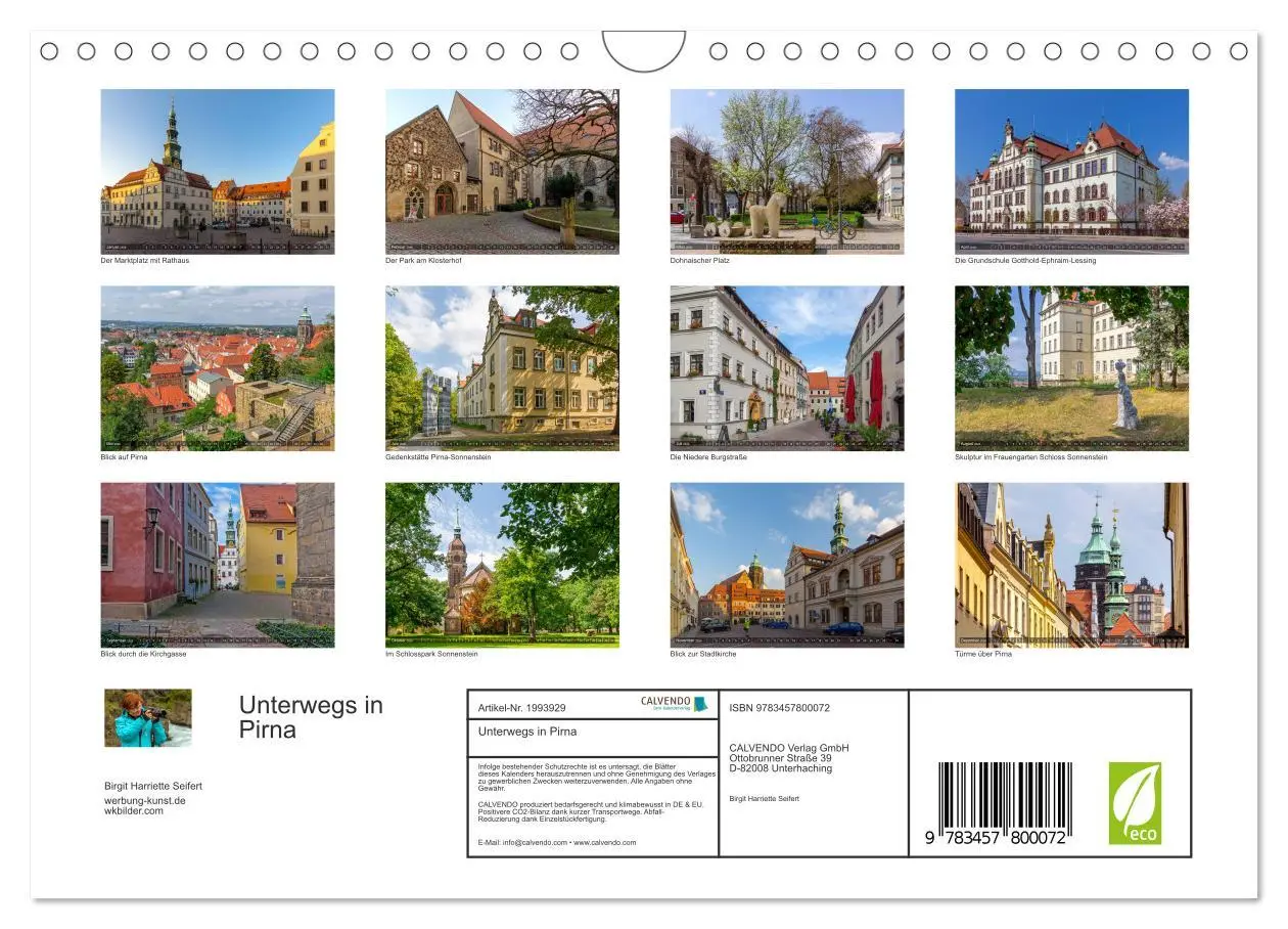 Bild: 9783457800072 | Unterwegs in Pirna (Wandkalender 2026 DIN A4 quer), CALVENDO...