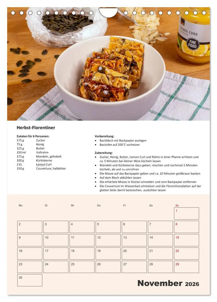 Bild: 9783516370072 | Der tolle Rezeptkalender (Wandkalender 2026 DIN A4 hoch), CALVENDO...