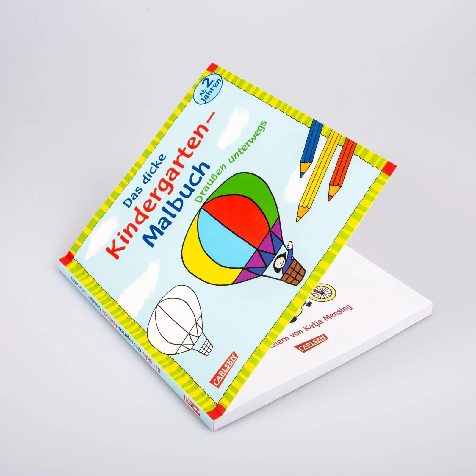 Bild: 9783551160072 | Das dicke Kindergarten-Malbuch: Draußen unterwegs | Malen ab 2 Jahren