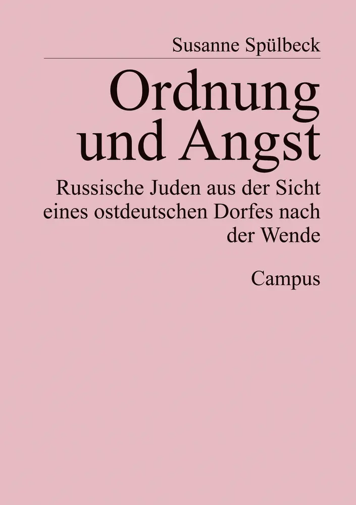 Cover: 9783593500072 | Ordnung und Angst | Susanne Spülbeck | Taschenbuch | 298 S. | Deutsch