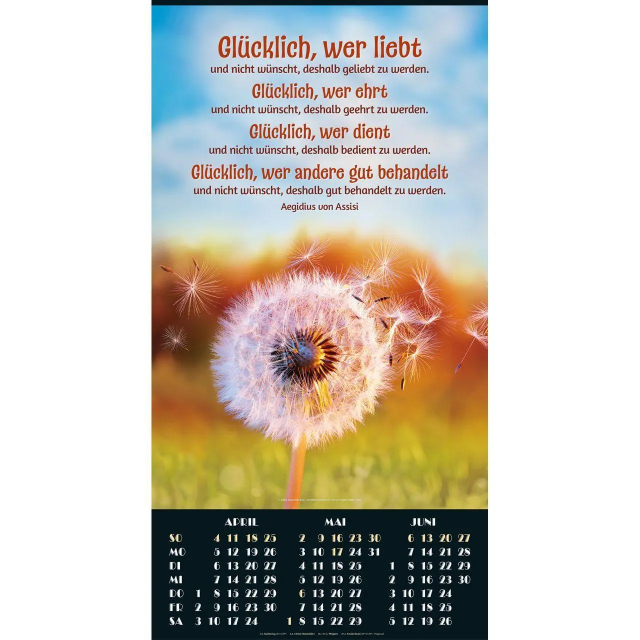 Bild: 9783754800072 | Foto-Poster-Kalender 2027 | Foto-Poster-Kalender zum Aufhängen | KUNST