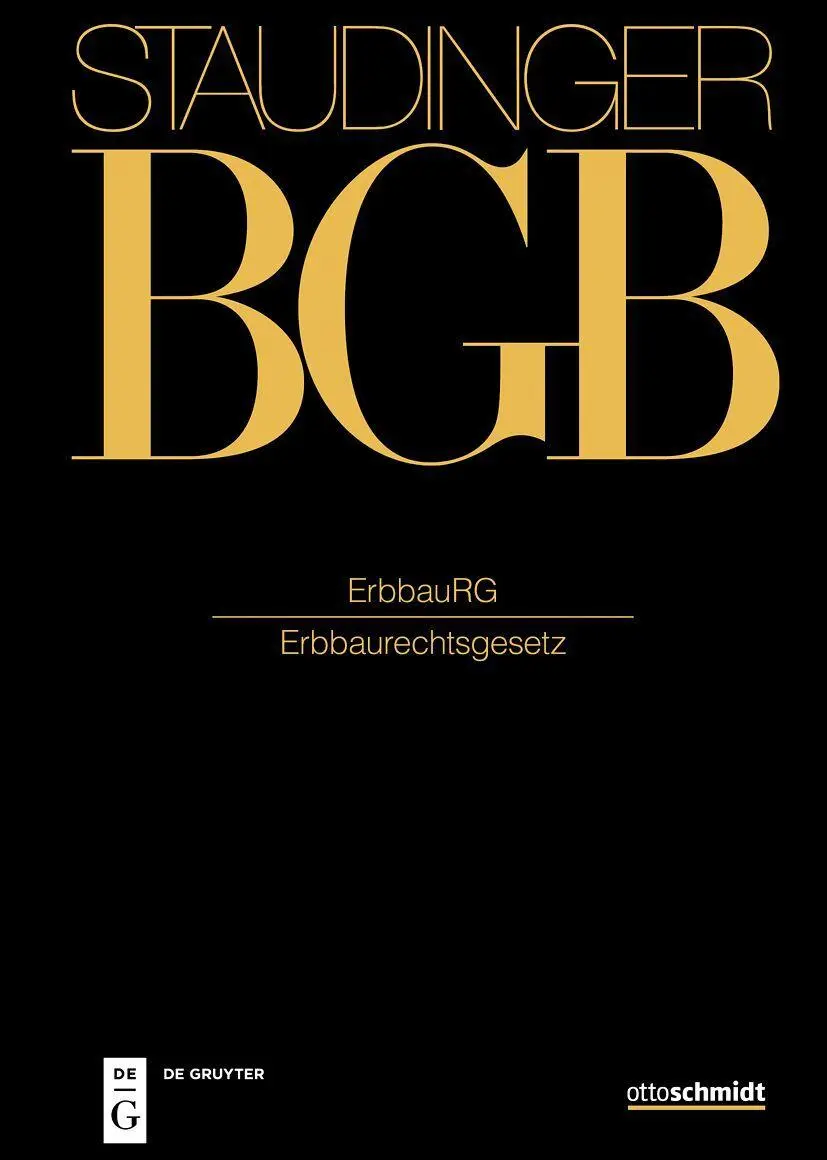 Cover: 9783805900072 | Staudinger ErbbauRG (Erbbaurechtsgesetz) | Reichenberg | Buch | VII