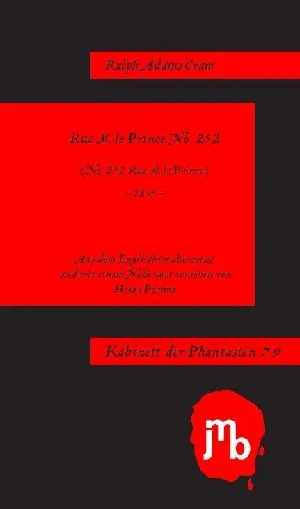 Cover: 9783959450072 | Rue M. le Prince No. 252 | Kabinett der Phantasten 79 | Cram | Buch