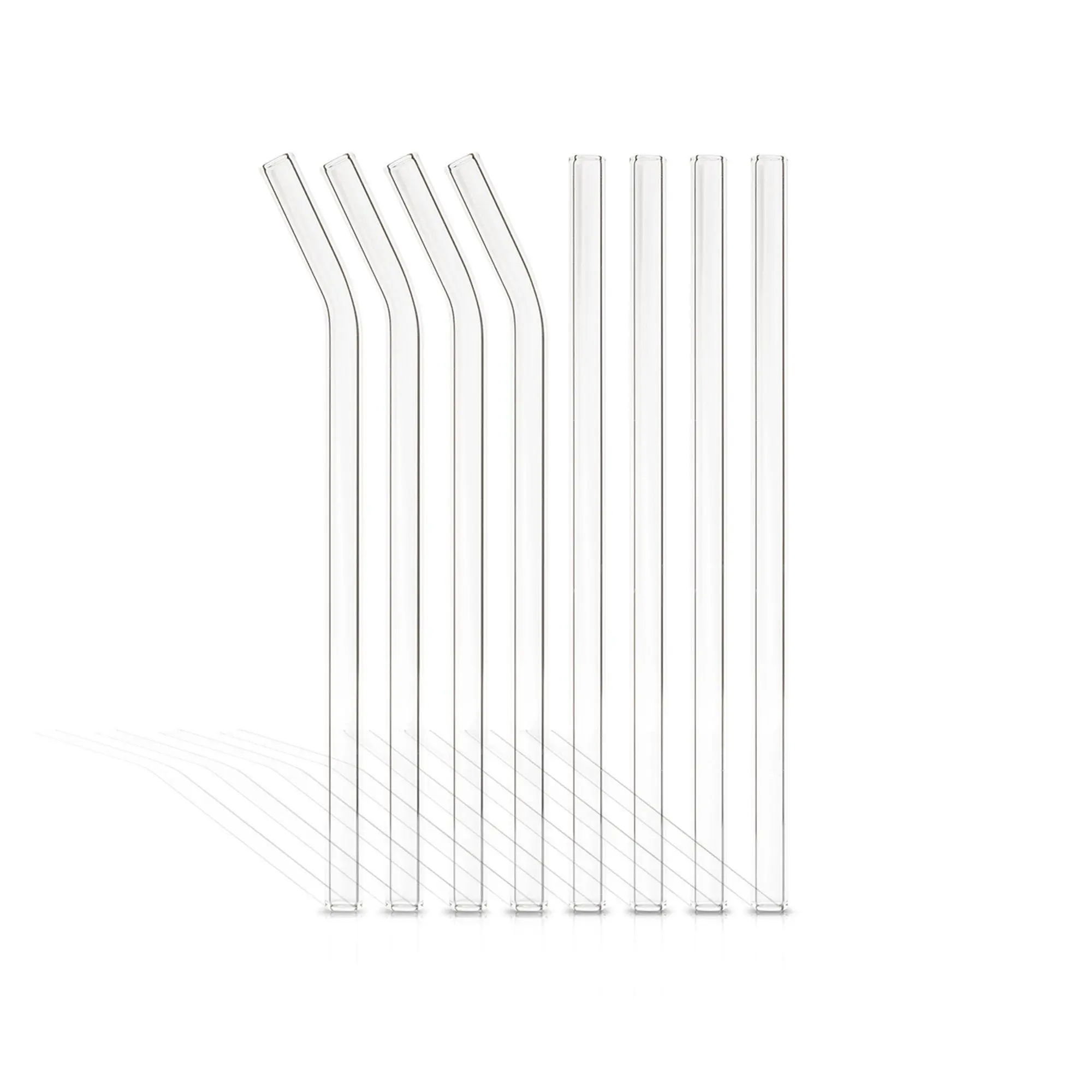 Glas Strohhalme, 8er Set