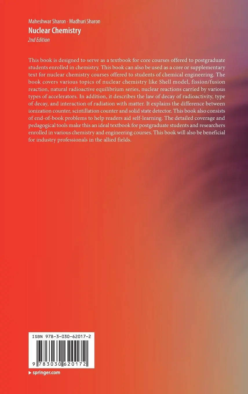 Rückseite: 9783030620172 | Nuclear Chemistry | Madhuri Sharon (u. a.) | Buch | xix | Englisch