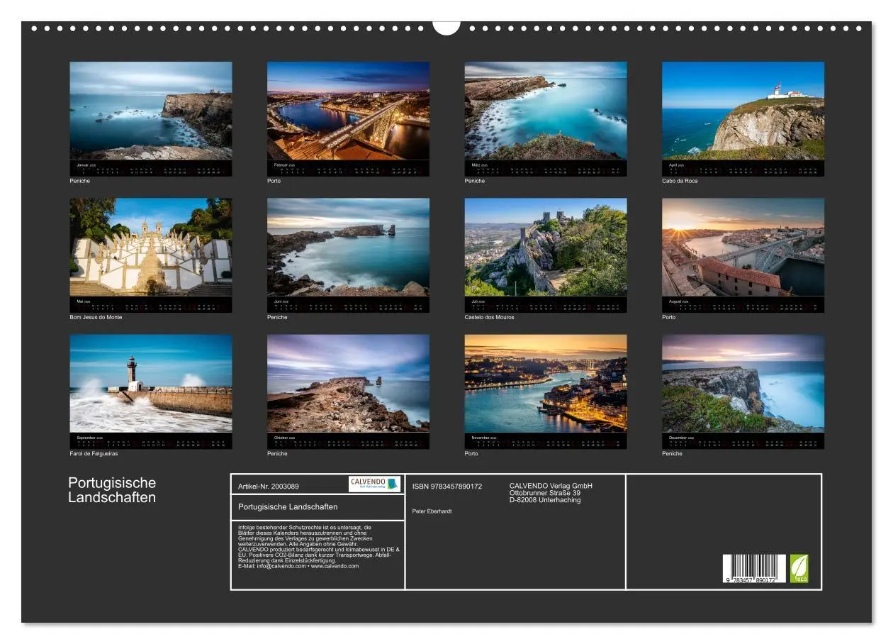 Bild: 9783457890172 | Portugisische Landschaften (Wandkalender 2026 DIN A2 quer),...