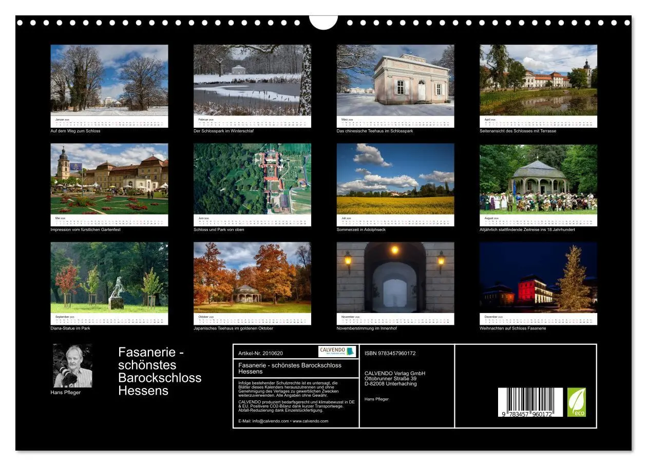 Bild: 9783457960172 | Fasanerie - schönstes Barockschloss Hessens (Wandkalender 2026 DIN...