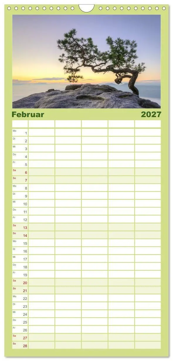 Bild: 9783594340172 | Familienplaner 2027 - Wunderschönes Elbsandsteingebirge mit 5...