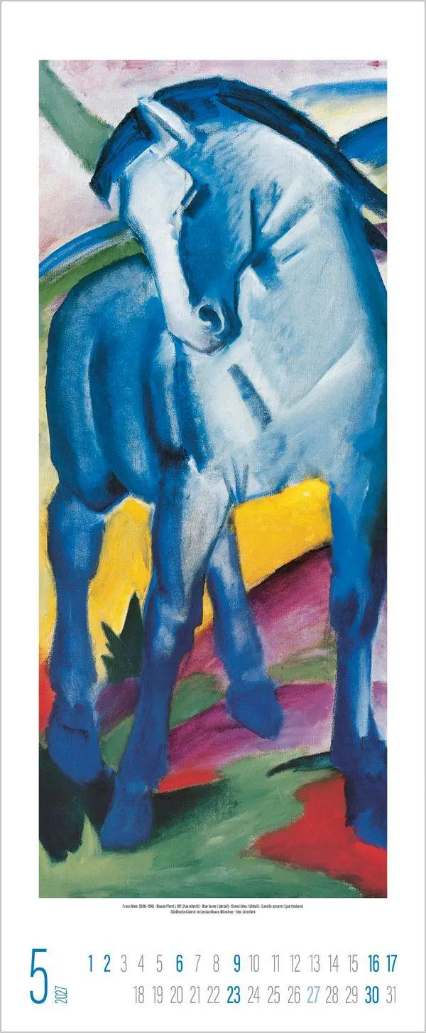 Bild: 9783819300172 | Der Blaue Reiter 2027 | Verlag Korsch | Kalender | Spiralbindung