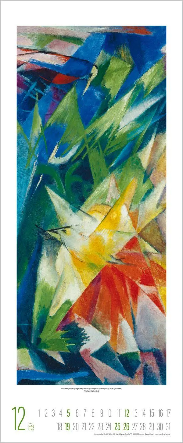 Bild: 9783819300172 | Der Blaue Reiter 2027 | Verlag Korsch | Kalender | Spiralbindung