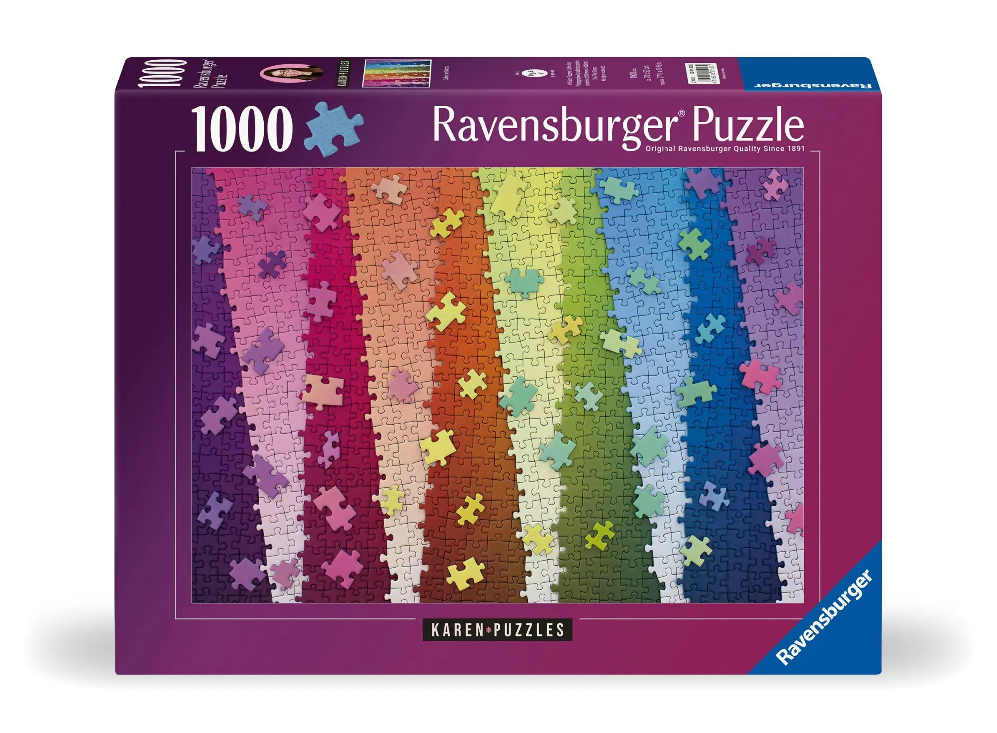 Cover: 4005555010272 | Erwachsenenpuzzle 1000 Teile - Kunterbunte Puzzleteile | Spiel | 2026