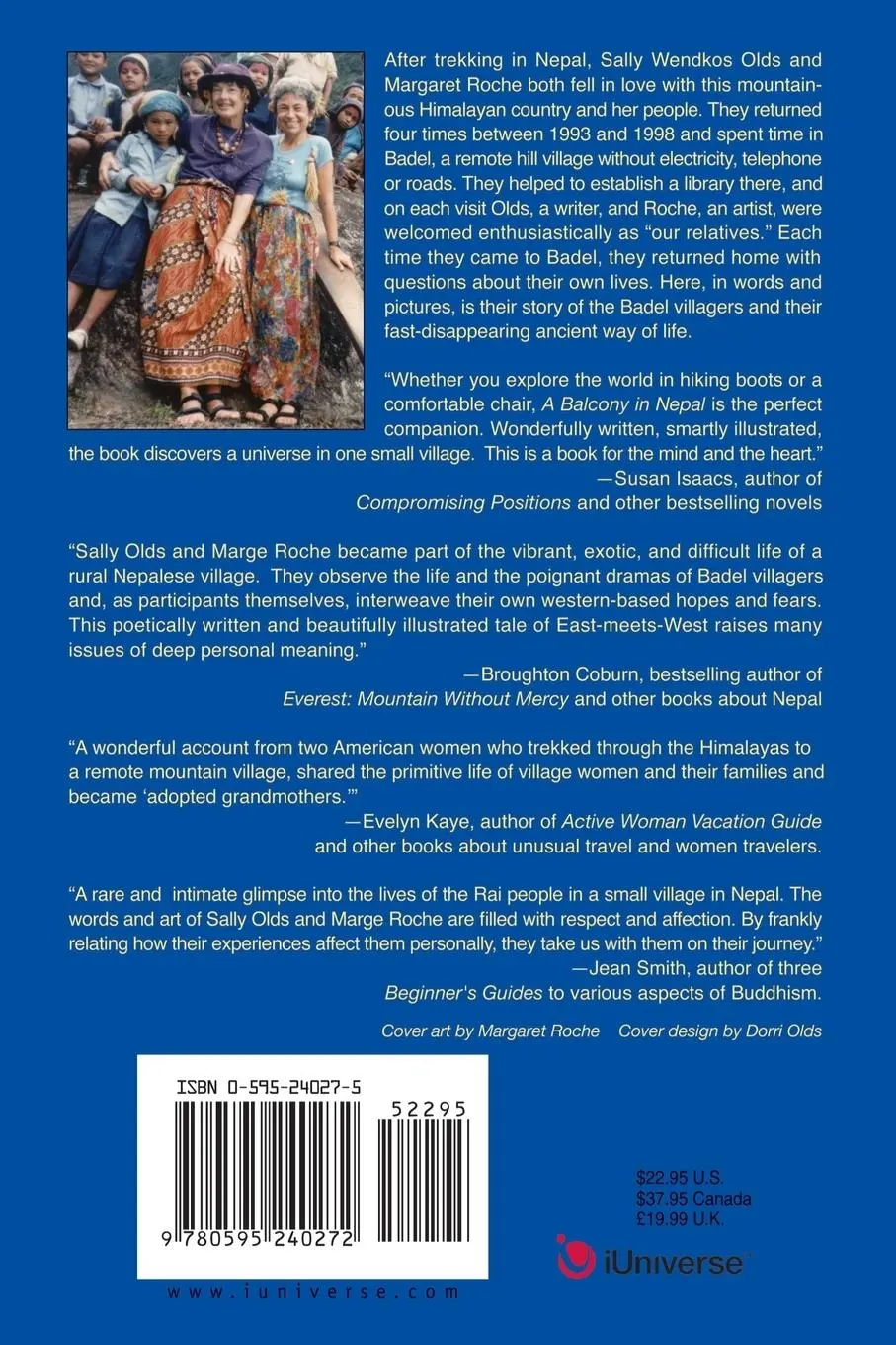 Rückseite: 9780595240272 | A Balcony in Nepal | Glimpses of a Himalayan Village | Olds | Buch