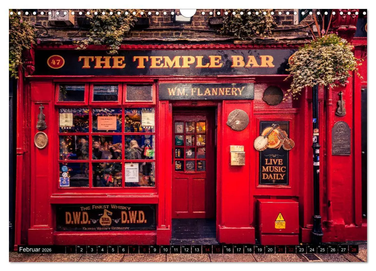 Bild: 9783457880272 | Dublin (Wandkalender 2026 DIN A3 quer), CALVENDO Monatskalender | 2026