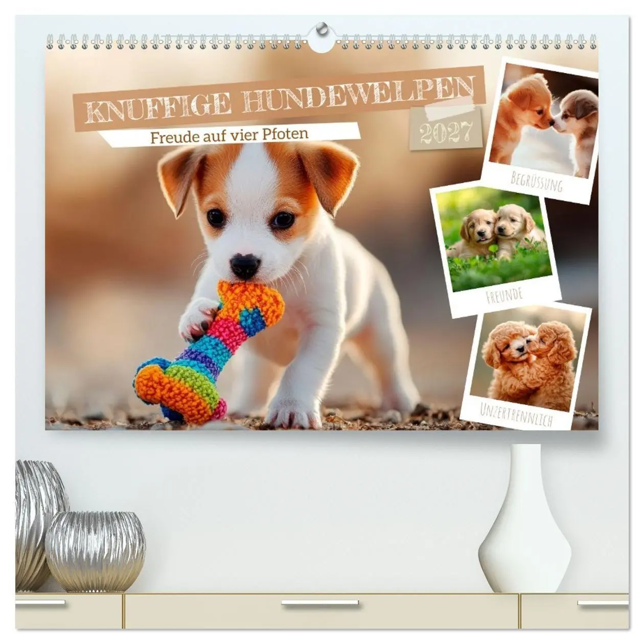 Cover: 9783594260272 | Knuffige Hundewelpen - Freude auf vier Pfoten (hochwertiger Premium...