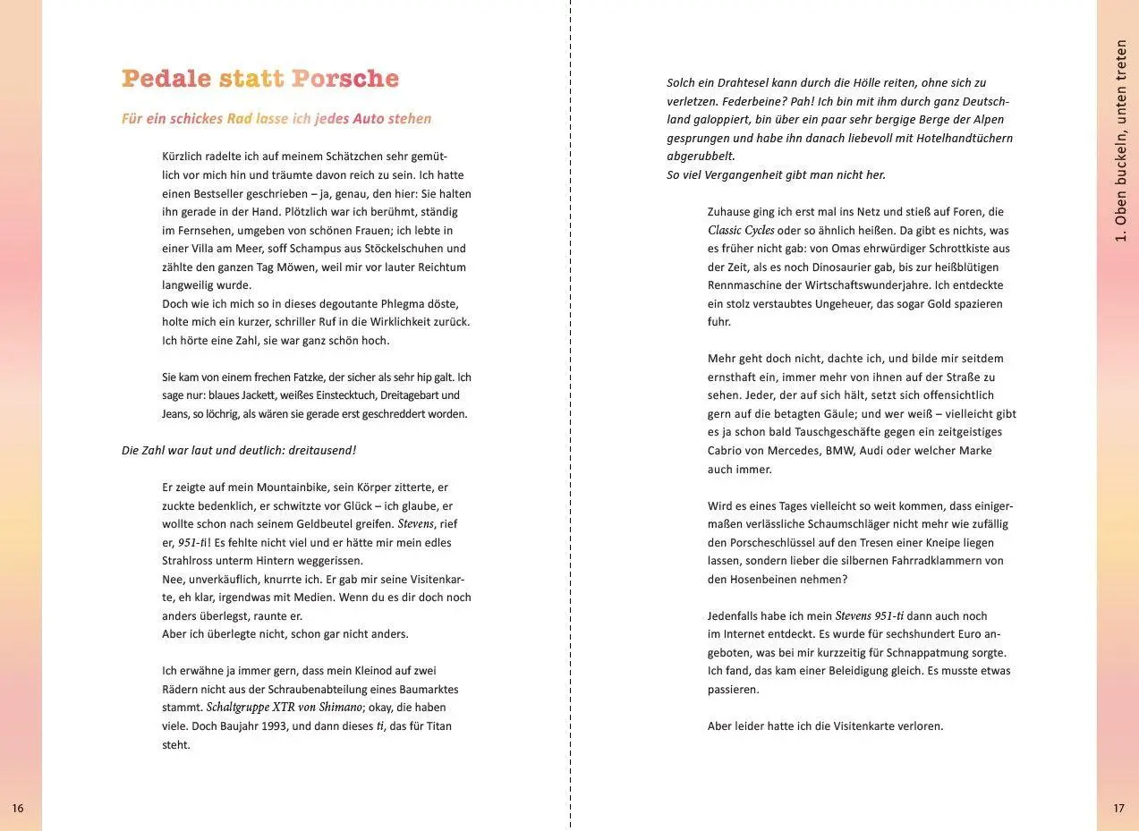Bild: 9783613510272 | Nur über meine Speiche | Kuriose Kurzgeschichten aus der Radwelt