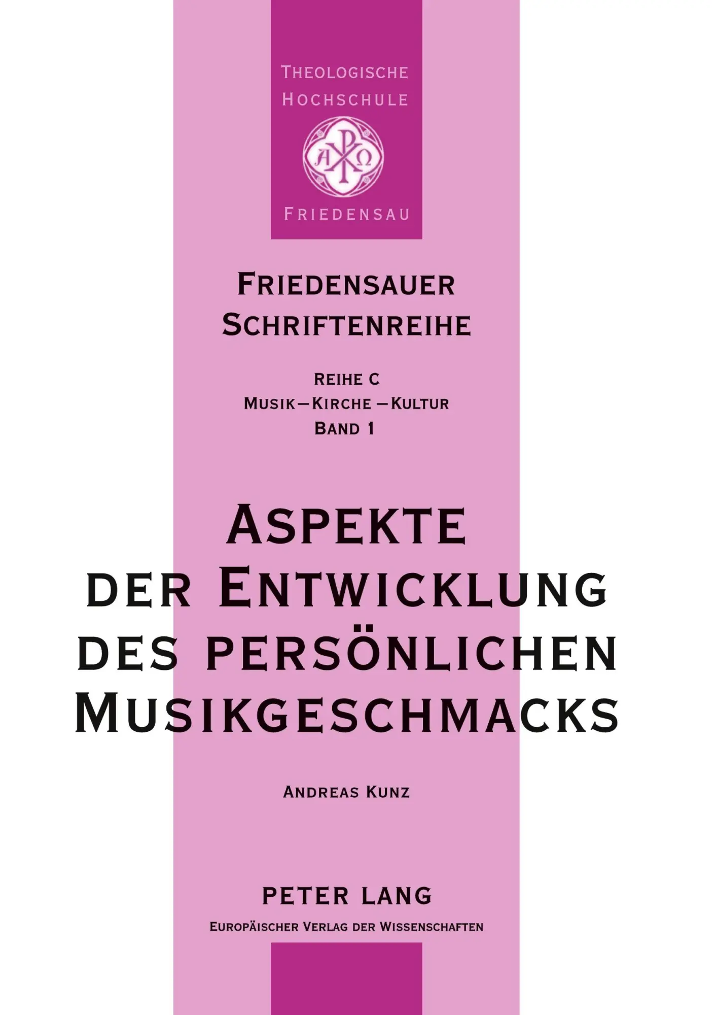 Aspekte der Entwicklung des persönlichen Musikgeschmacks