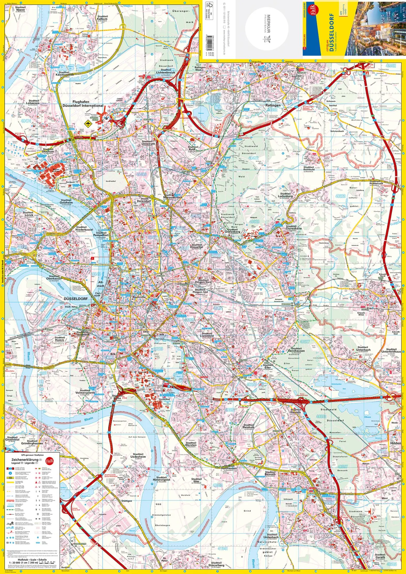 Bild: 9783827900272 | Falk Cityplan Düsseldorf 1:20.000 | (Land-)Karte | Falk Citypläne
