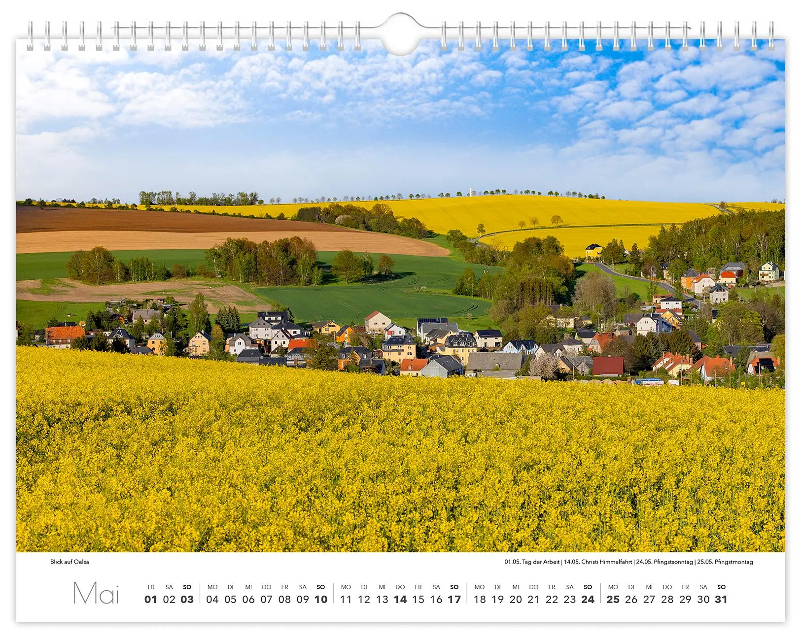 Bild: 9783910680272 | Kalender Osterzgebirge 2026 | 40 x 30 cm weißes Kalendarium | Schubert