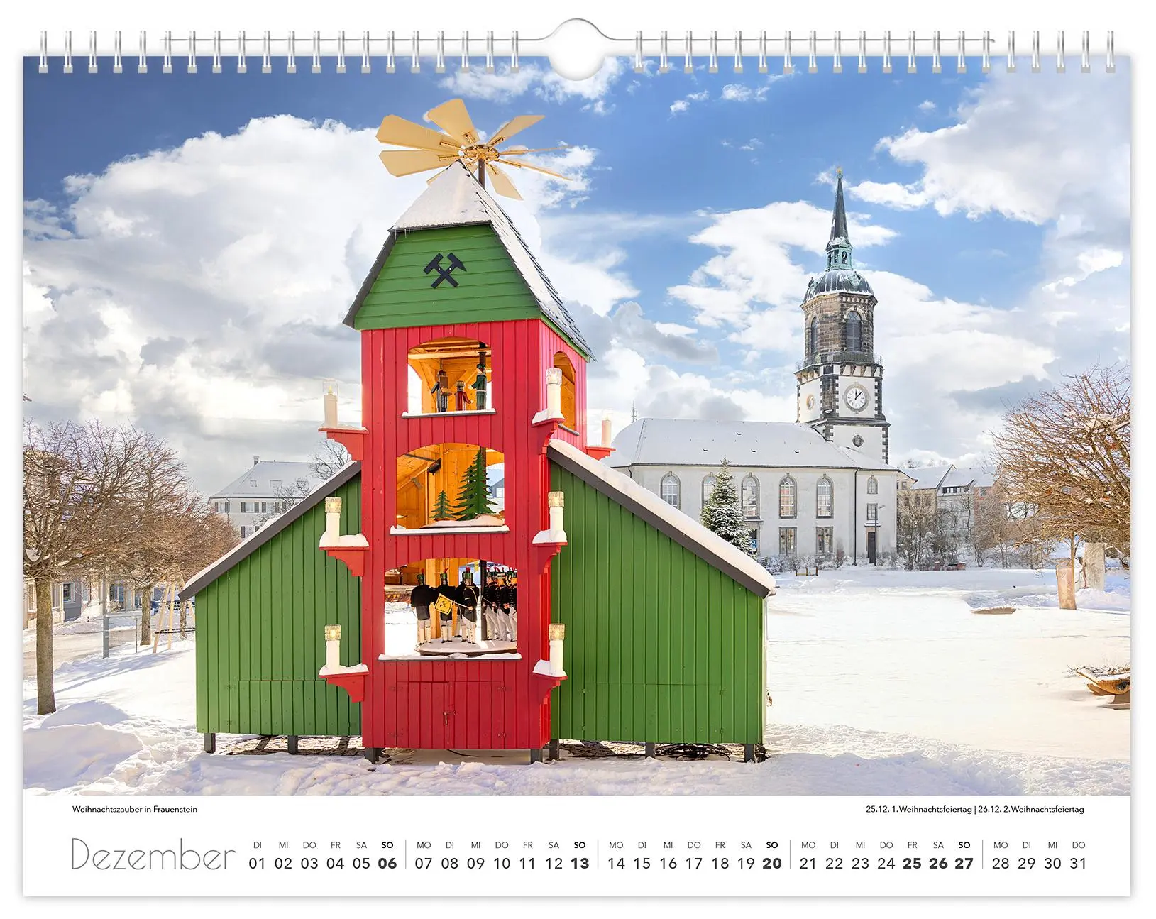Bild: 9783910680272 | Kalender Osterzgebirge 2026 | 40 x 30 cm weißes Kalendarium | Schubert