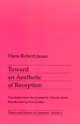 Cover: 9780816610372 | Toward an Aesthetic of Reception | Hans Jauss | Taschenbuch | Englisch