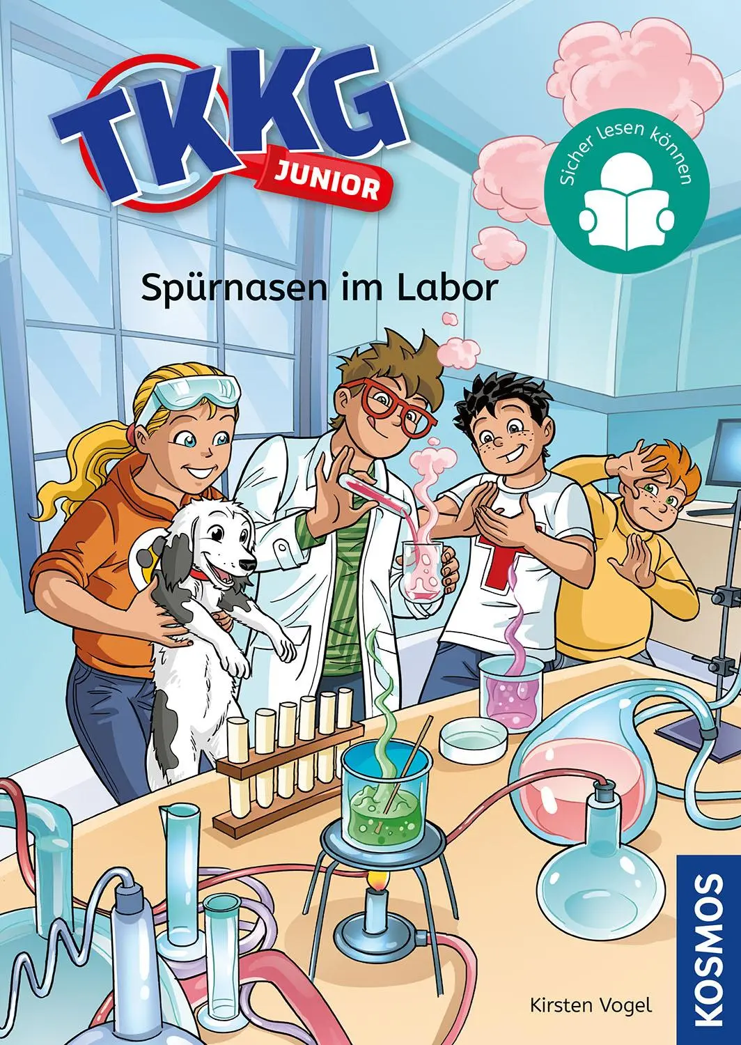 Cover: 9783440180372 | TKKG Junior, 3, Spürnasen im Labor | Kirsten Vogel | Buch | 80 S.