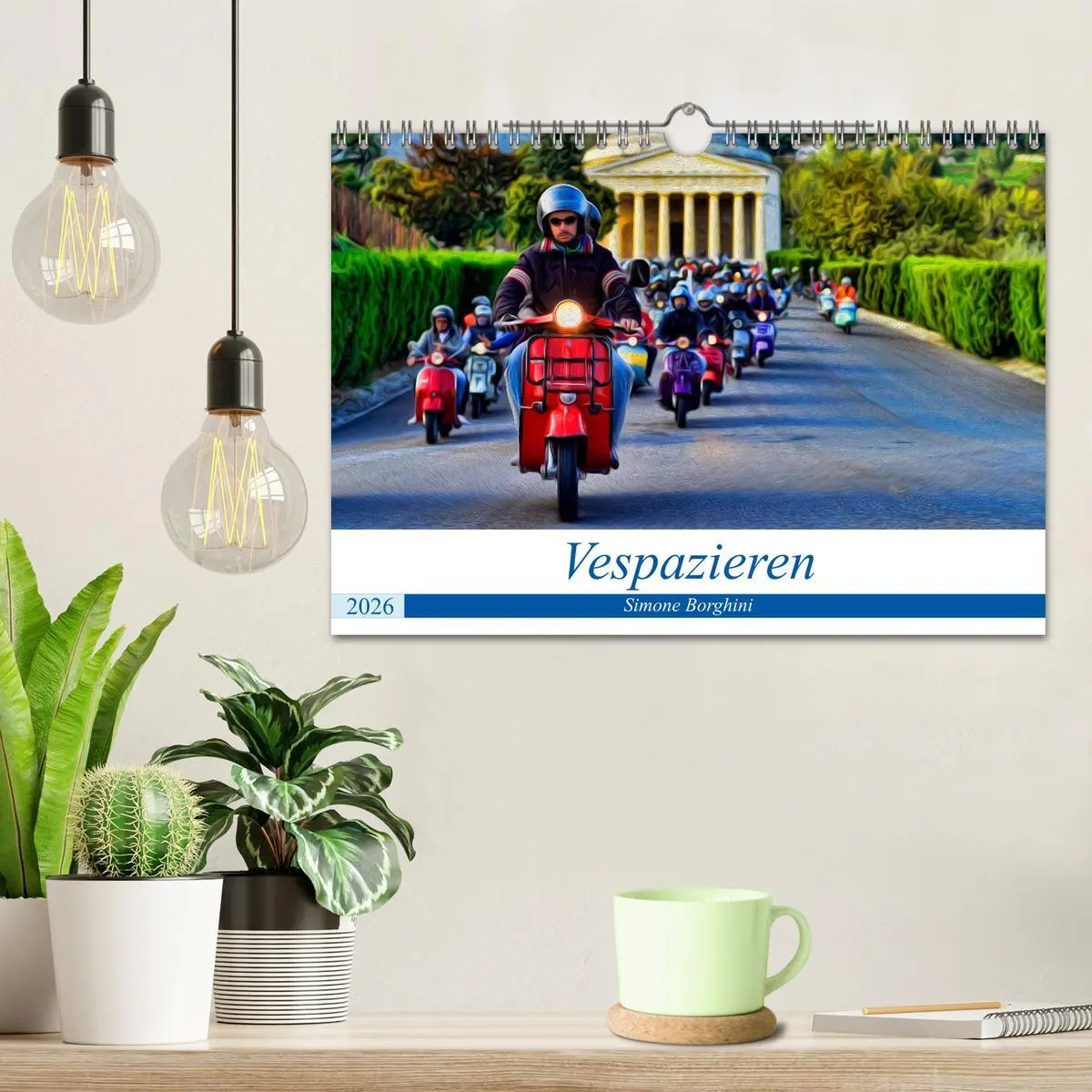 Bild: 9783457870372 | Vespazieren (Wandkalender 2026 DIN A4 quer), CALVENDO Monatskalender