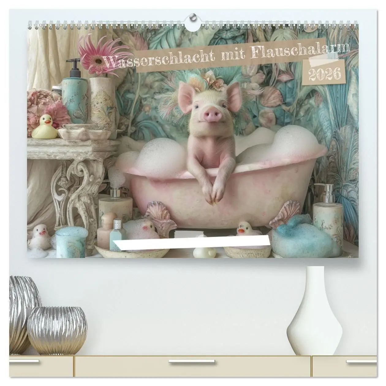 Cover: 9783516030372 | Wasserschlacht mit Flauschalarm (hochwertiger Premium Wandkalender...