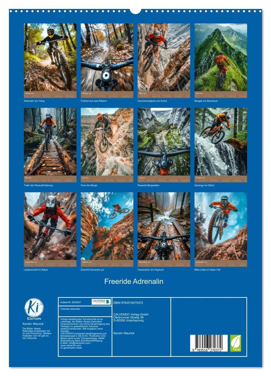 Bild: 9783516270372 | Freeride Adrenalin (hochwertiger Premium Wandkalender 2026 DIN A2...