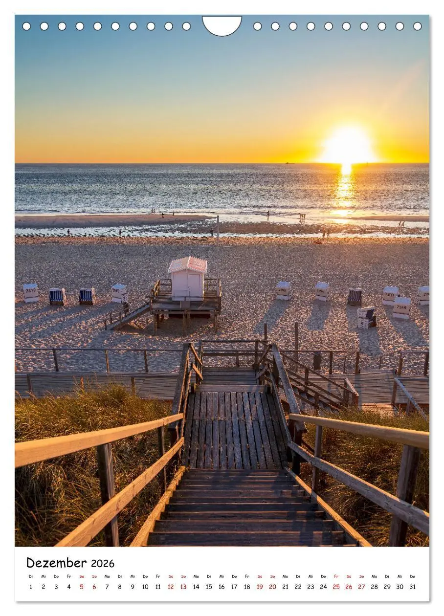 Bild: 9783516340372 | Bezauberndes Sylt (Wandkalender 2026 DIN A4 hoch), CALVENDO...