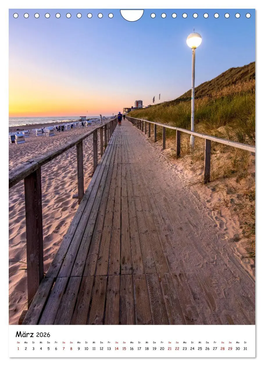 Bild: 9783516340372 | Bezauberndes Sylt (Wandkalender 2026 DIN A4 hoch), CALVENDO...