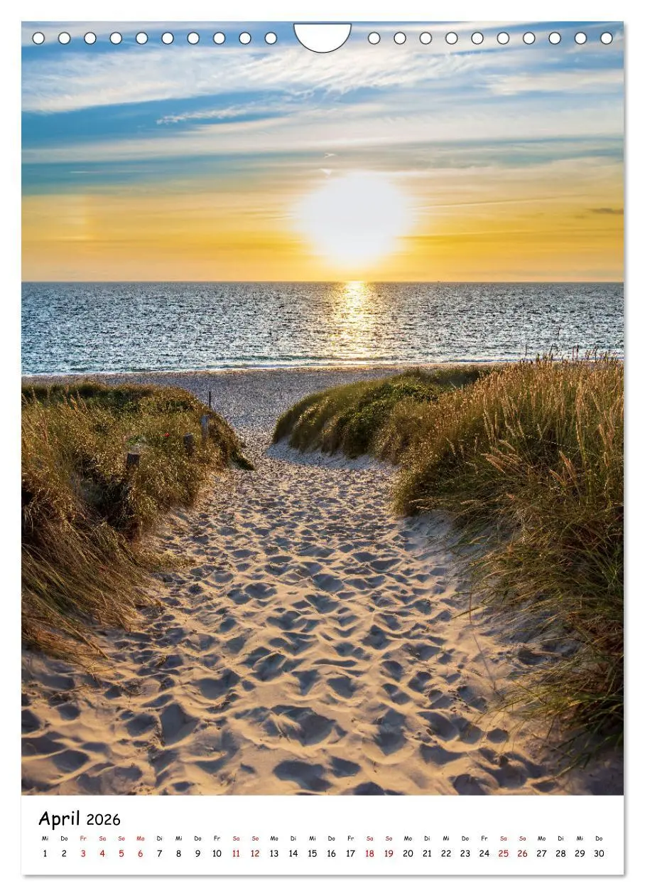 Bild: 9783516340372 | Bezauberndes Sylt (Wandkalender 2026 DIN A4 hoch), CALVENDO...