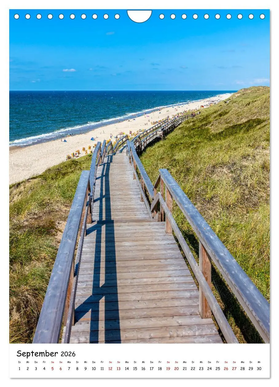 Bild: 9783516340372 | Bezauberndes Sylt (Wandkalender 2026 DIN A4 hoch), CALVENDO...