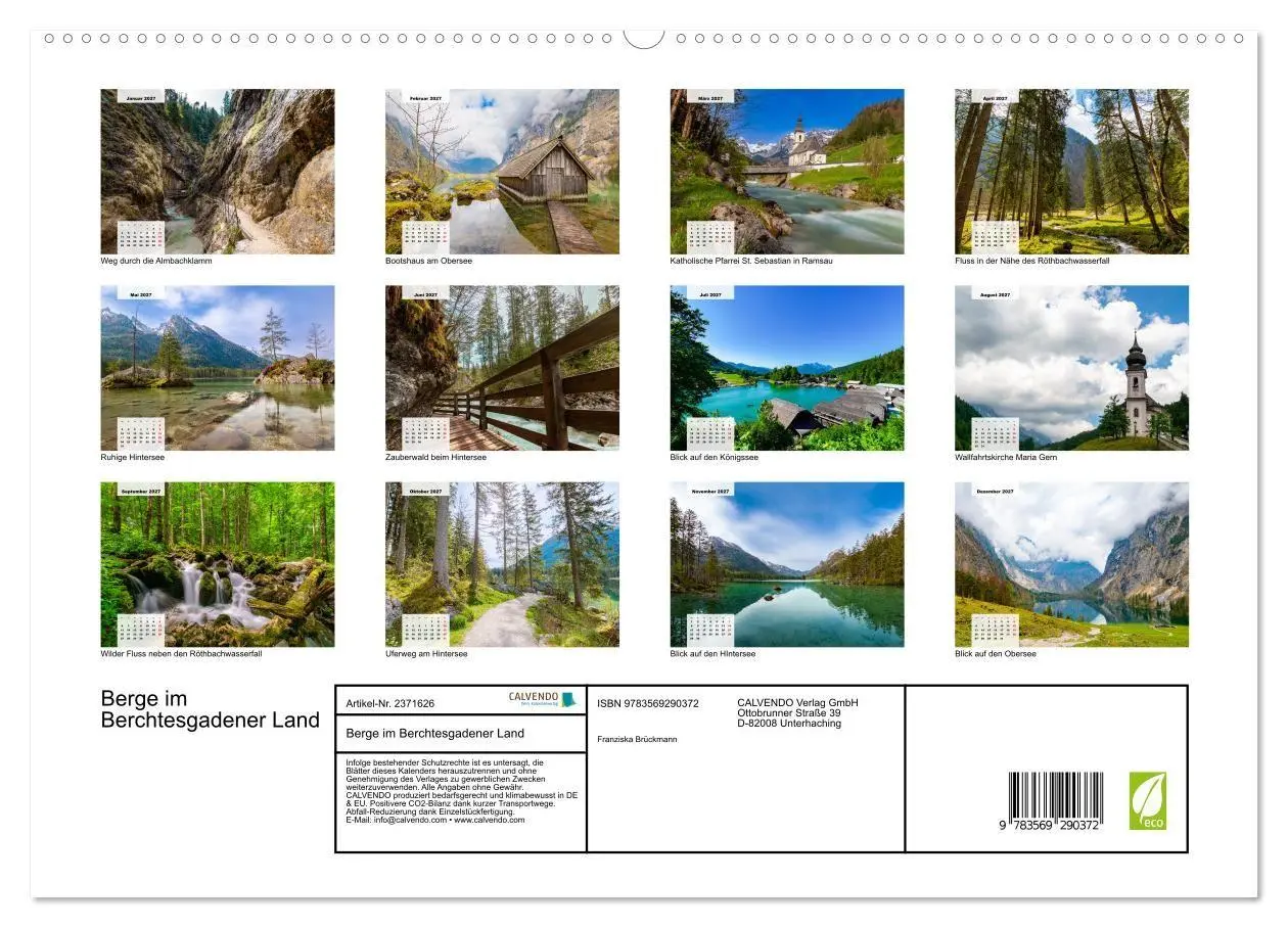 Bild: 9783569290372 | Berge im Berchtesgadener Land (hochwertiger Premium Wandkalender...