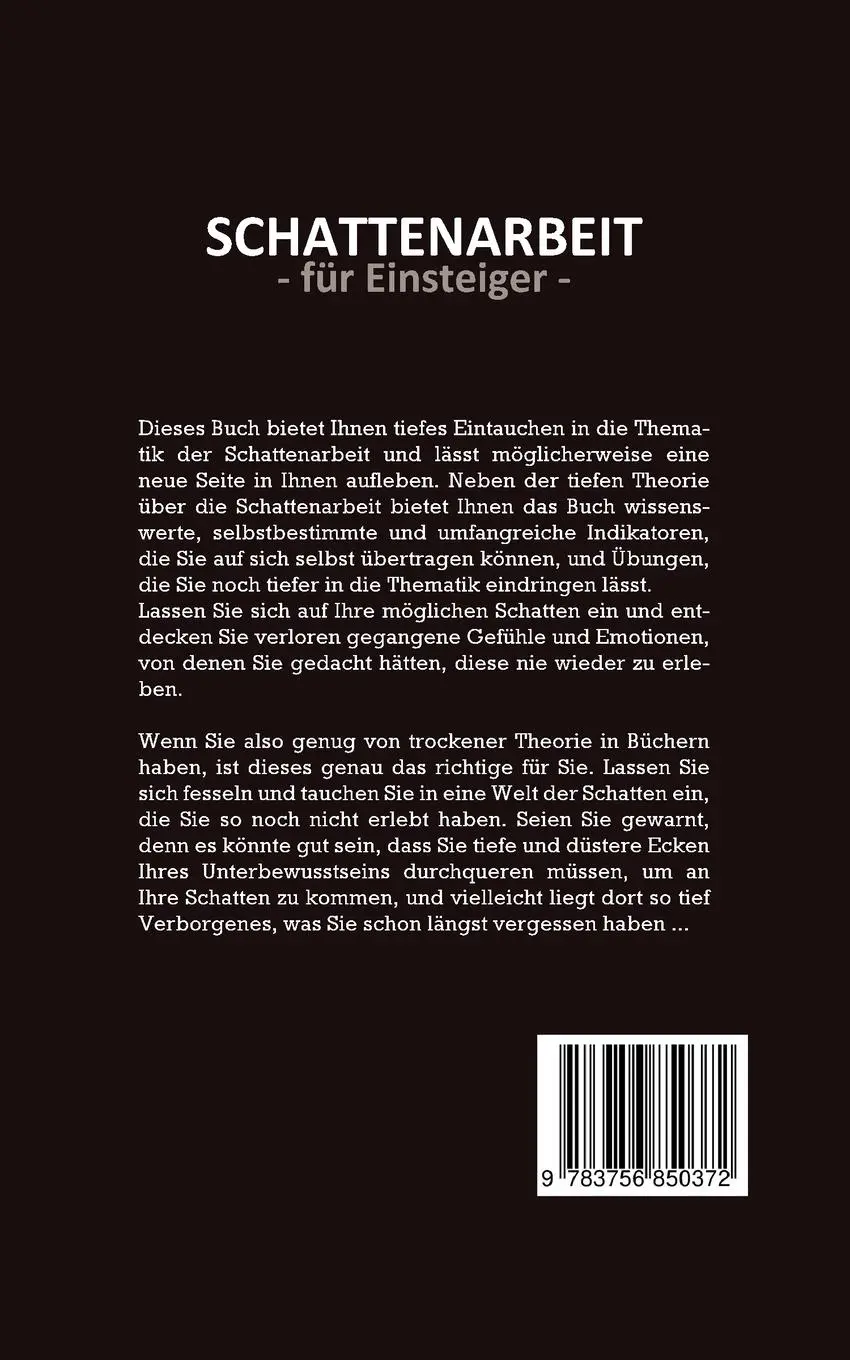 Rückseite: 9783756850372 | Mit Schattenarbeit aus der Dunkelheit ans Licht | Karina Lehmhuis
