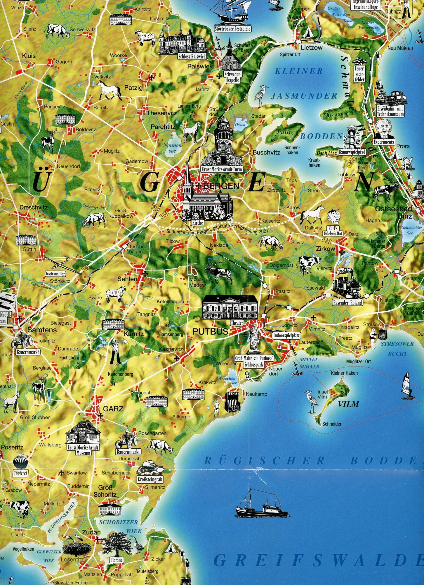 Bild: 9783866360372 | Ferienkarte Rügen 1: 100 000 | (Land-)Karte | Ferienkarten | Deutsch