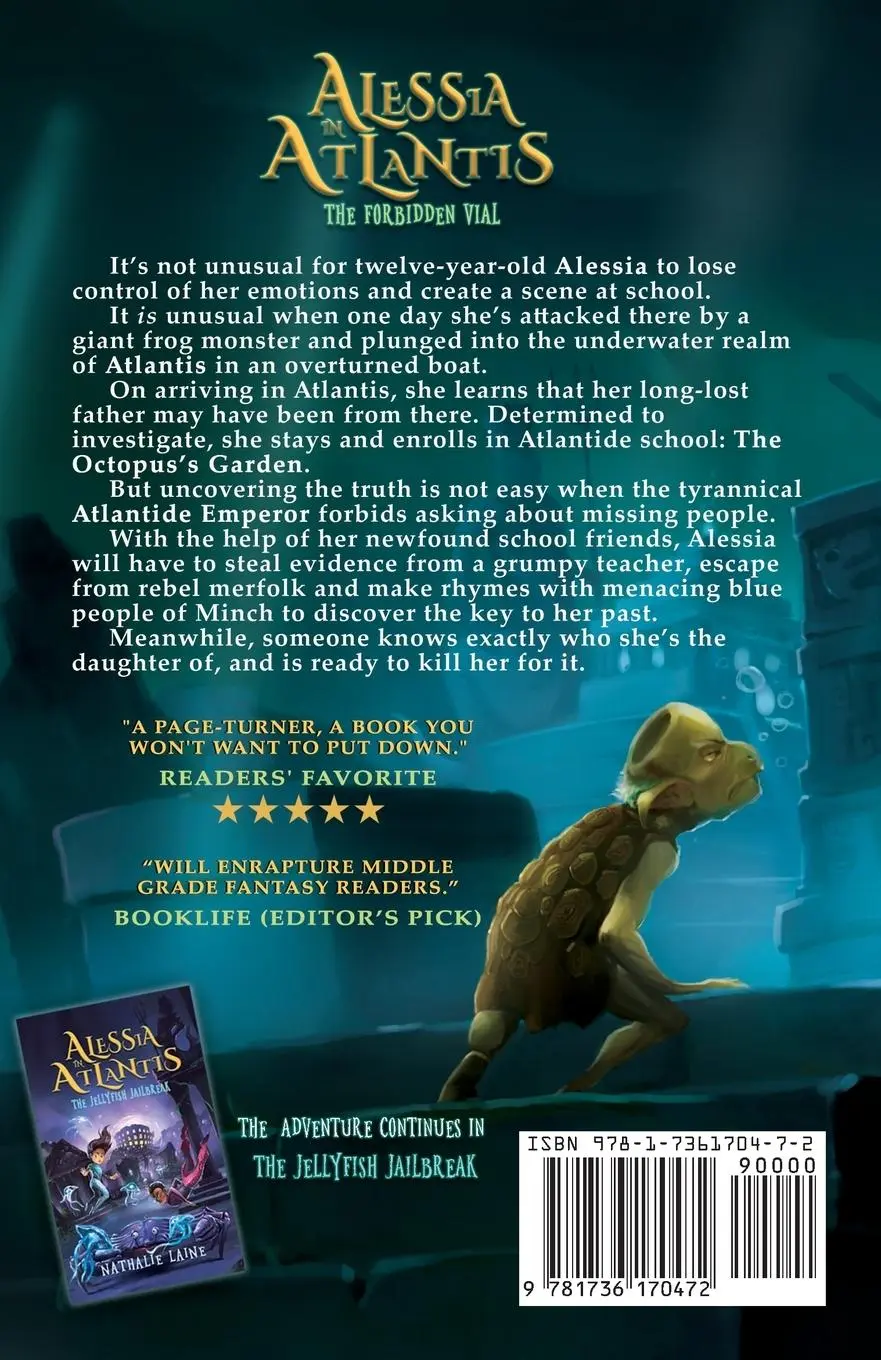 Rückseite: 9781736170472 | Alessia in Atlantis | The Forbidden Vial | Nathalie Laine | Buch