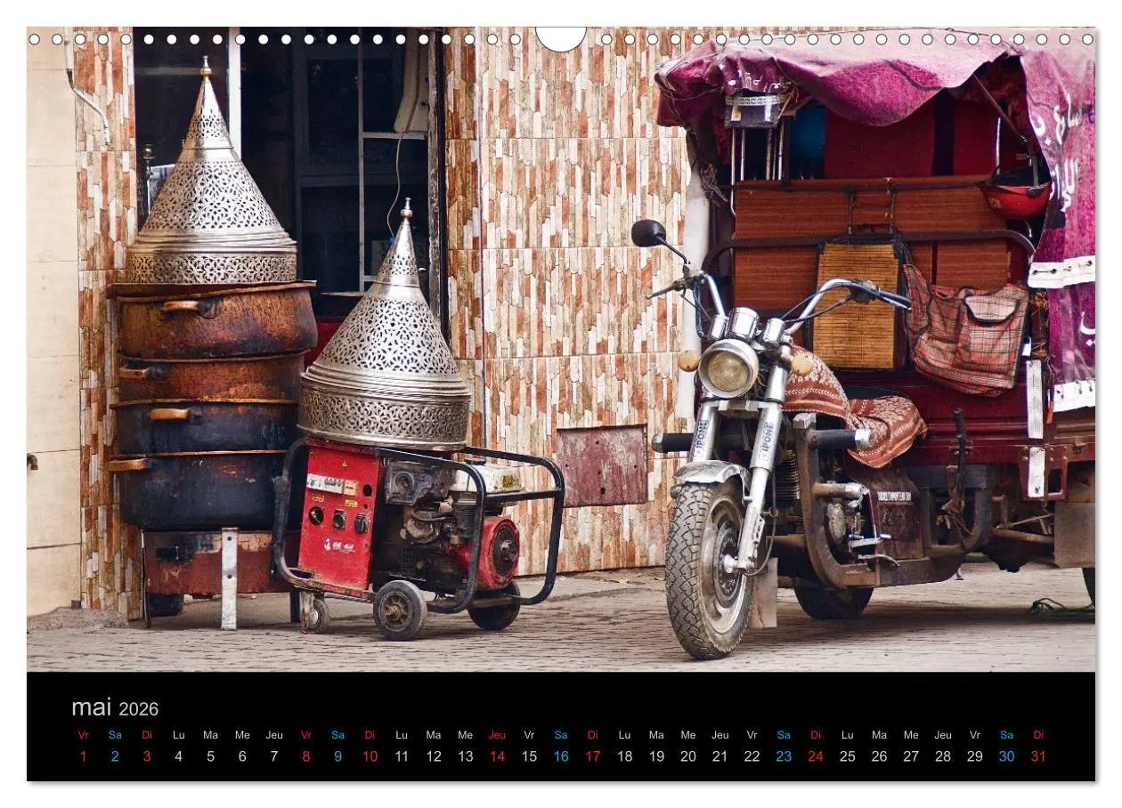 Bild: 9783516570472 | COULEURS DU MAROC (Calendrier mural 2026 DIN A3 vertical), CALVENDO...
