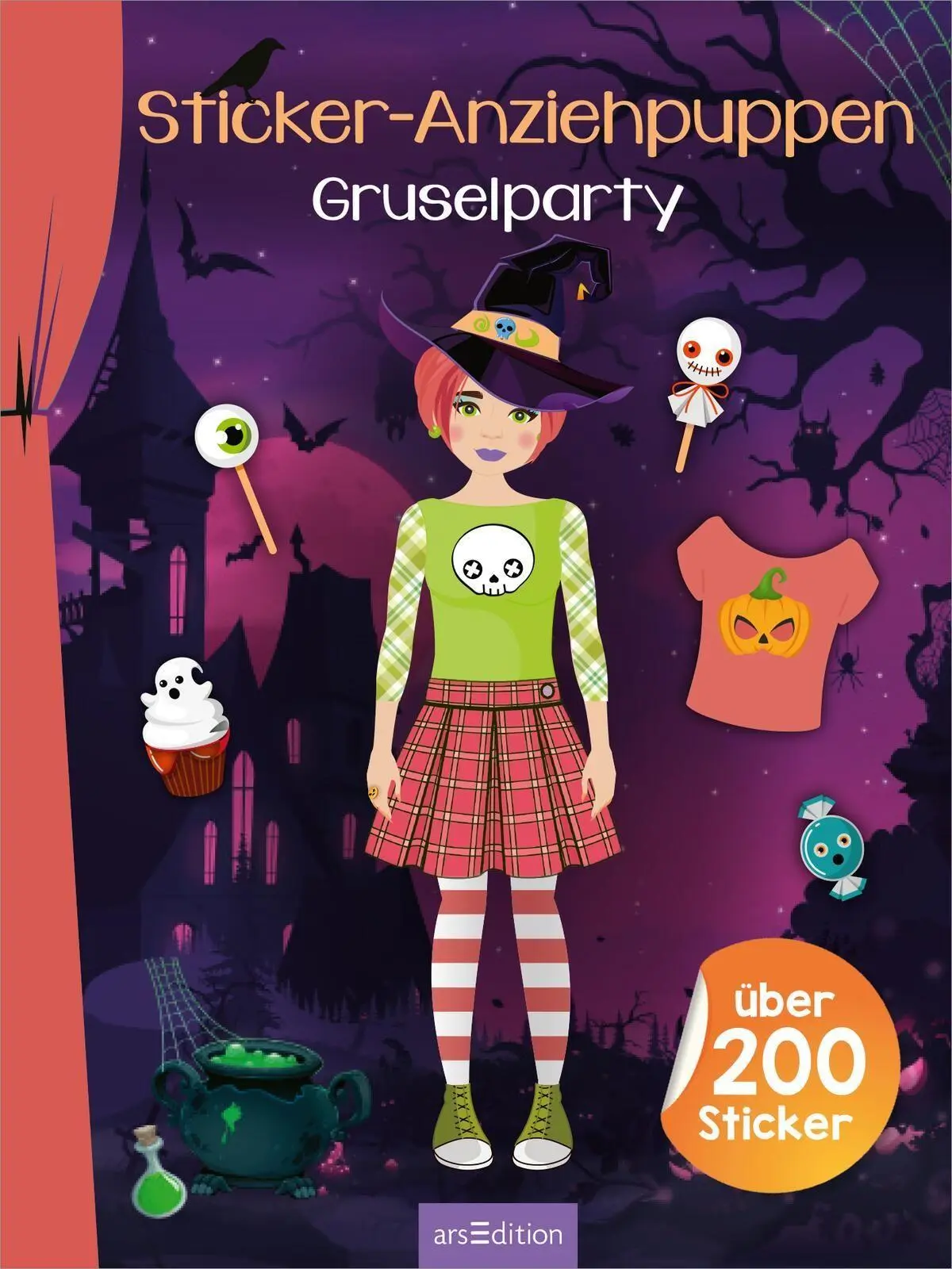 Bild: 9783845870472 | Sticker-Anziehpuppen - Gruselparty | Über 200 Sticker | Eva Schindler