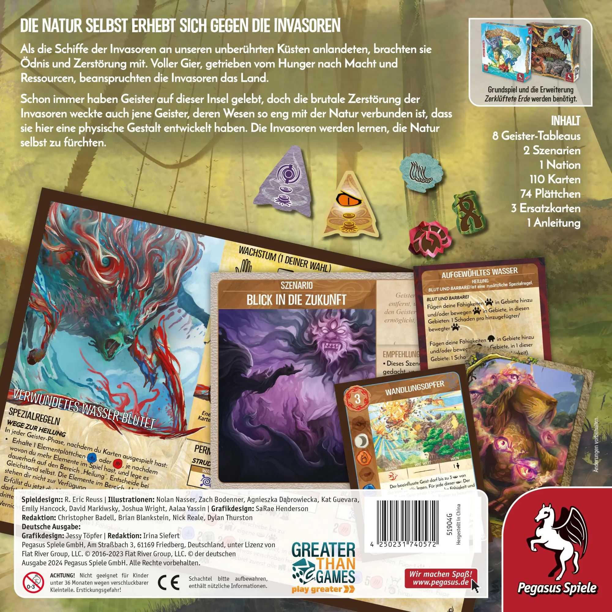 Bild: 4250231740572 | Spirit Island: Natur Erwacht [Erweiterung] | R. Eric Reuss | Spiel