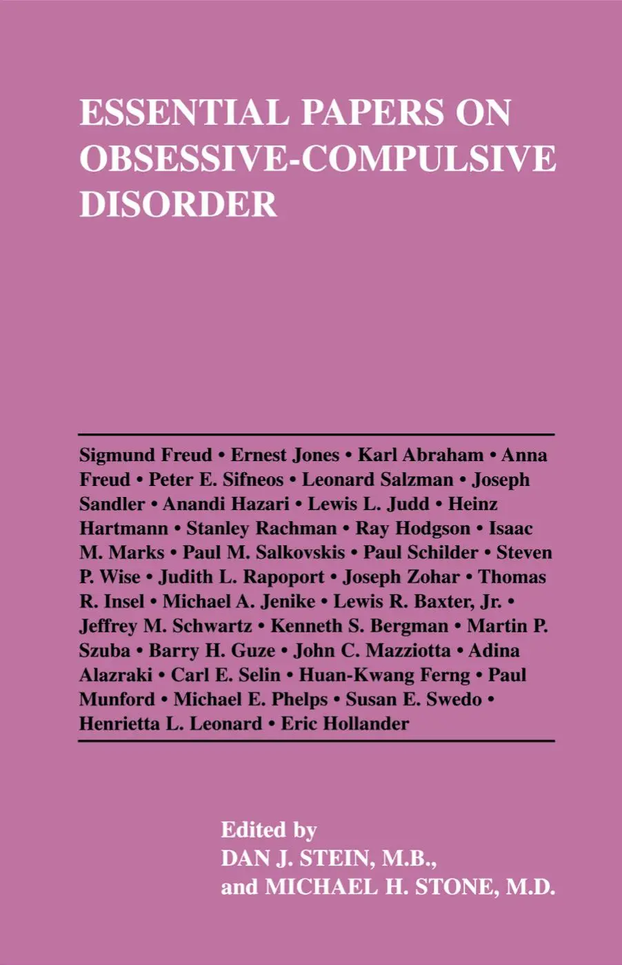 Cover: 9780814780572 | Essential Papers on Obsessive-Compulsive Disorder | Stein (u. a.)