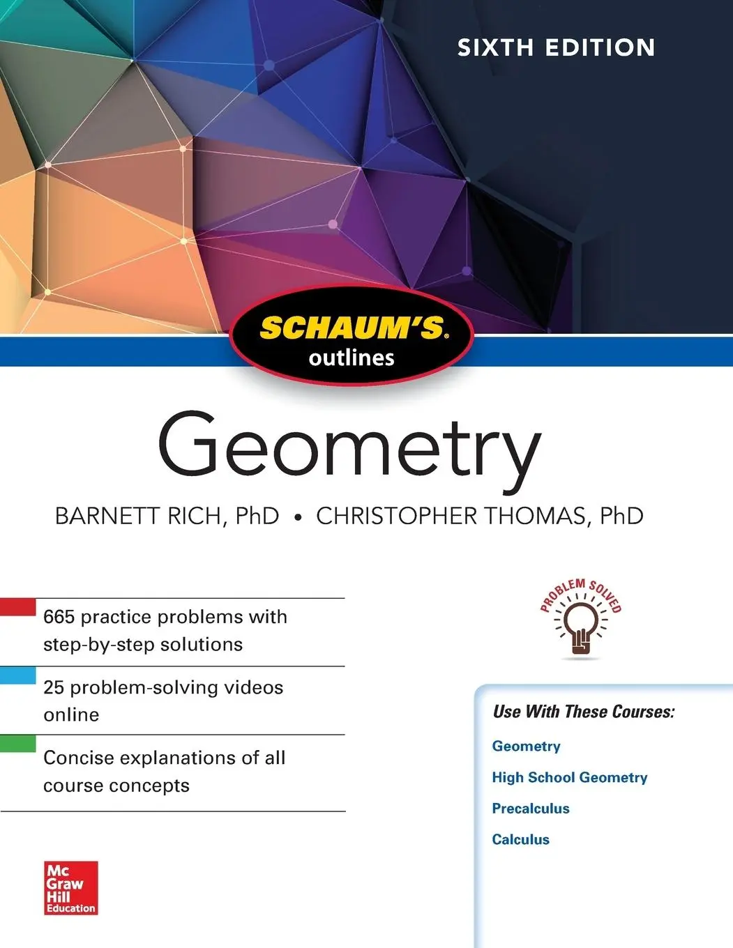 Cover: 9781260010572 | SCHAUM'S OUTLINE OF GEOMETRY | Rich | Taschenbuch | Englisch | 2017