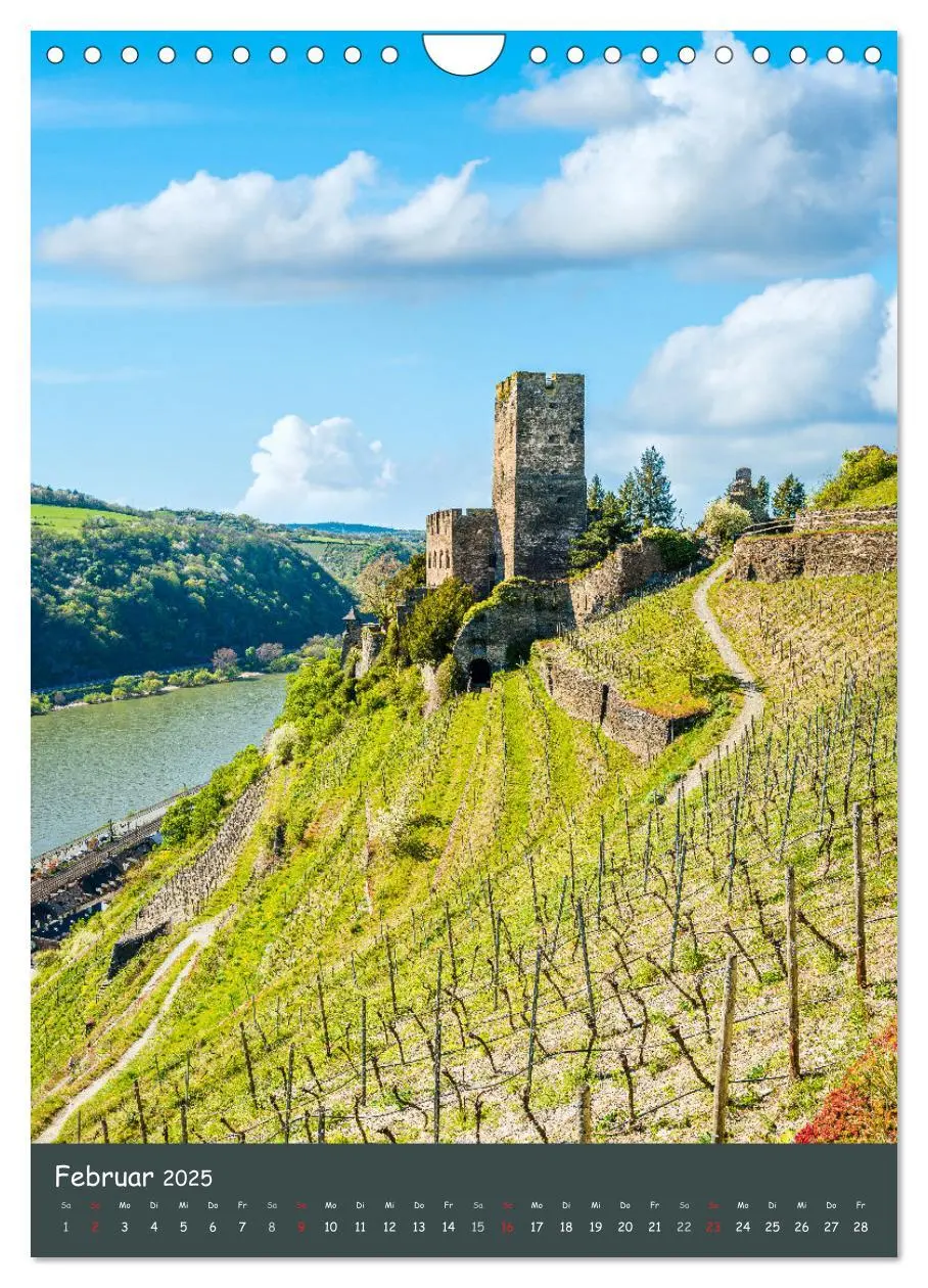Bild: 9783435380572 | Burgen am Mittelrhein (Wandkalender 2025 DIN A4 hoch), CALVENDO...