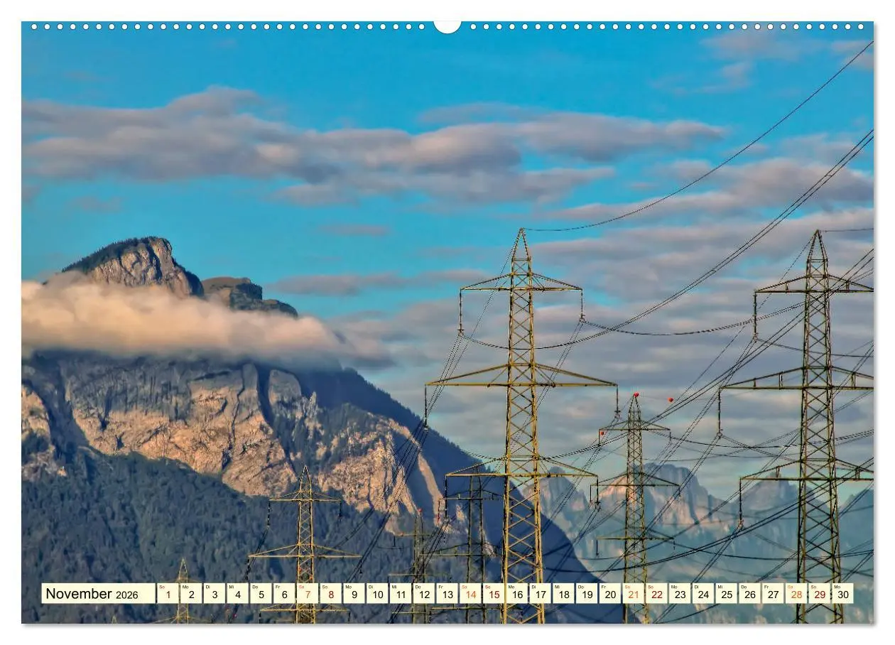 Bild: 9783457920572 | Strommasten - Wege des Stroms (Wandkalender 2026 DIN A2 quer),...